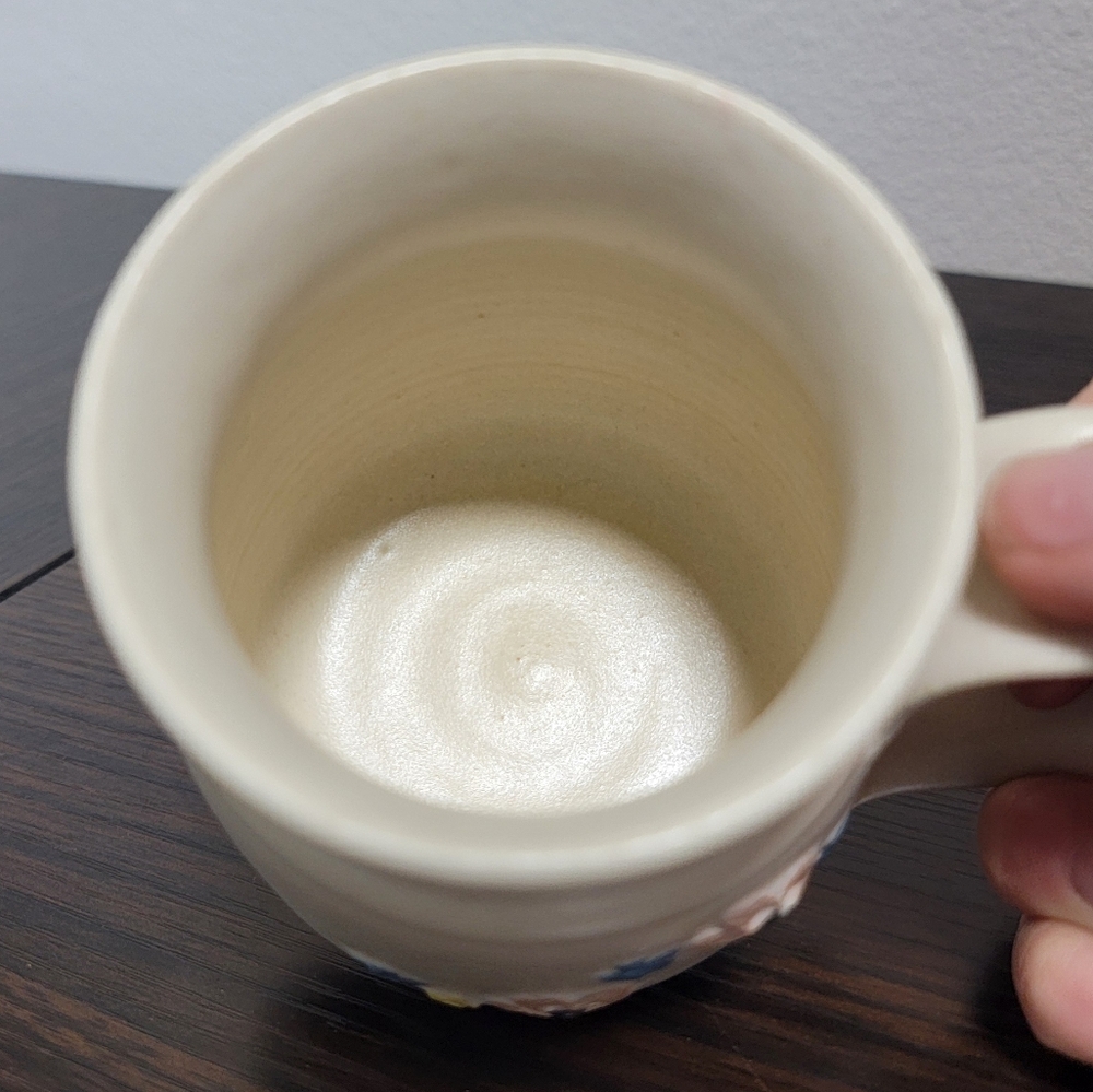 Vintage handmade floral mug - Picture 6 of 6